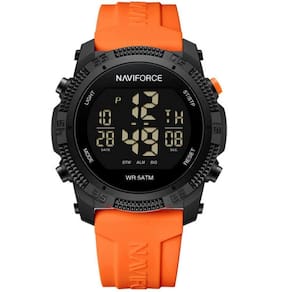 Relógio Esportivo Digital Impermeável Pulseira De Silicone Casual Laranja