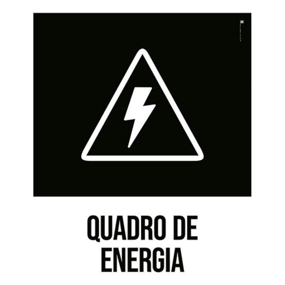 Kit 3 Placas Desenho Quadro De Energia
