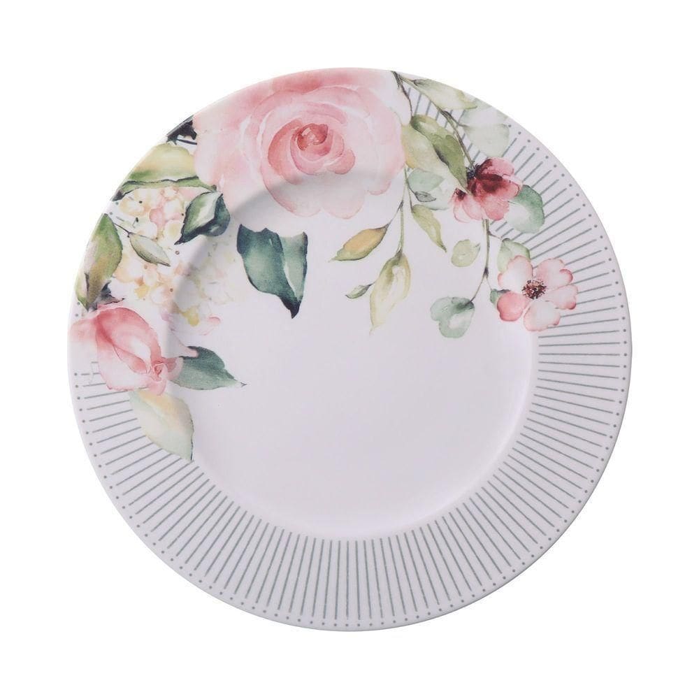 Prato Raso Tramontina Ornatta Porcelana Decorada 28cm Tramontina