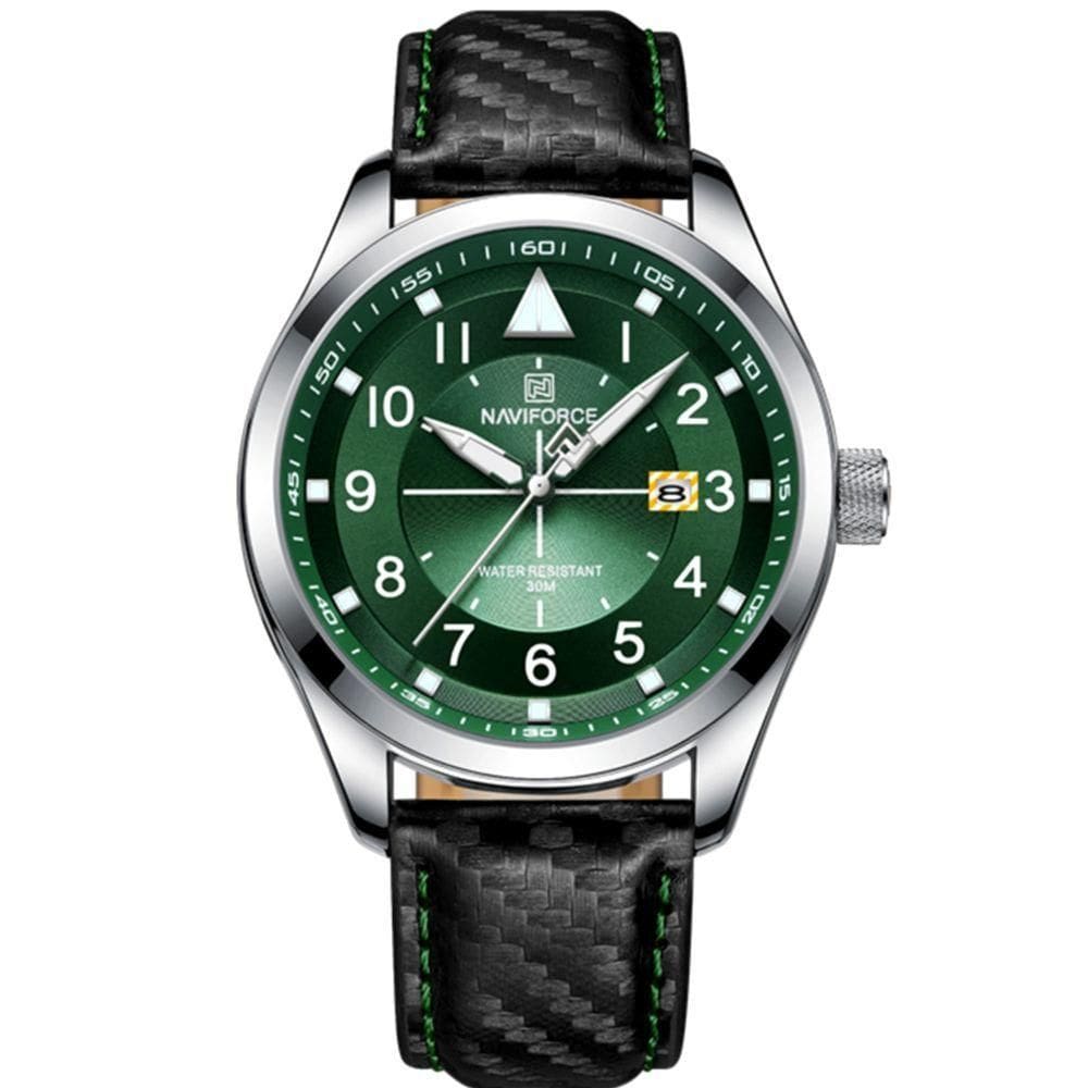 Relógio Esportivo Masculino Quartzo Casual à Prova D \`água Verde