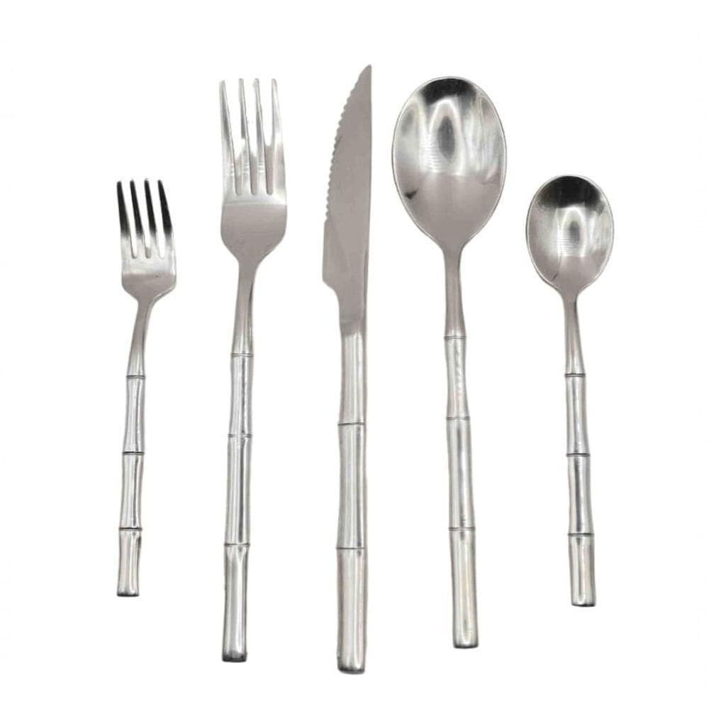 Faqueiro 30 Peças Em Inox Bamboo Kenya