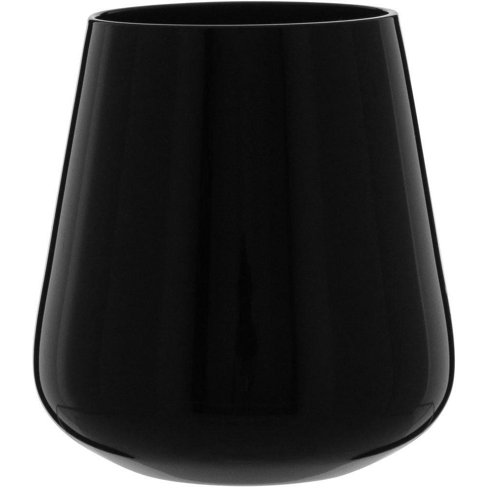 Jogo 2 Copos Home&co Comodore Vidro 400ml 11x9x9cm Preto