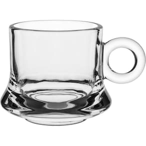 Jogo 6 Xícaras Caneca Café Home&co Vidro 70ml 5x5x5cm Transparente