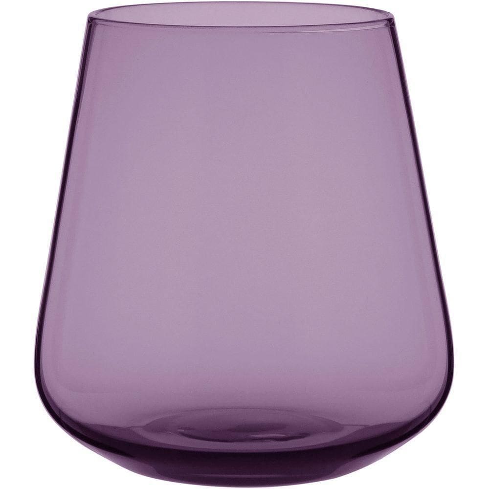 Jogo 2 Copos Home&co Comodore Vidro 400ml 10x9x9cm Violeta