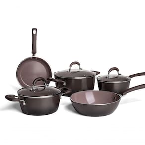 Jogo De Panelas Antiaderente-indução-ceramic Select 5 Pçs Carbono Brinox