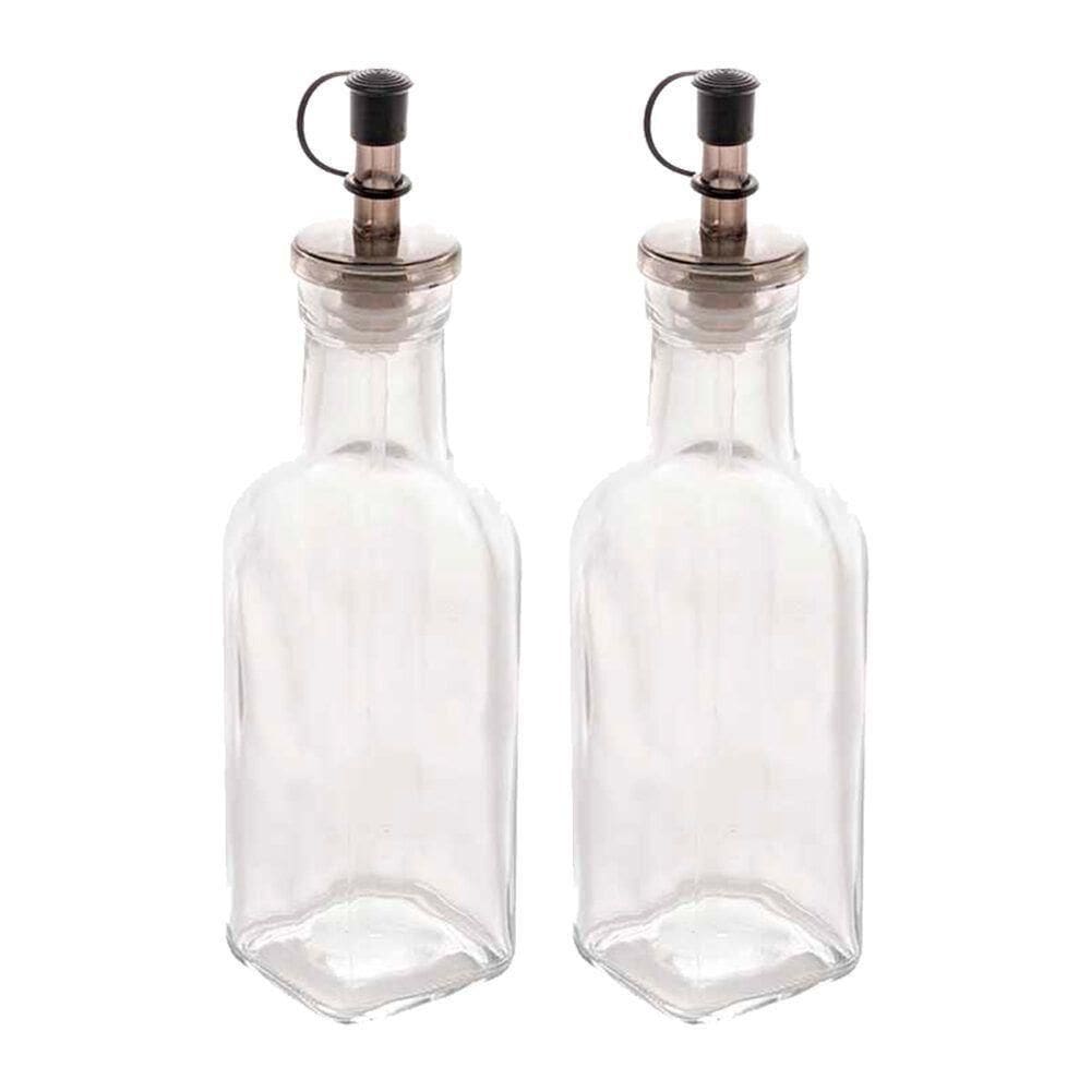 Kit 2 Garrafas Para Azeite De Vidro Com Tampa Lyor 200ml