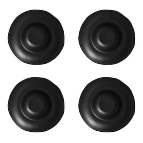 Conjunto De Pratos Para Massa/risoto 04 Peças Orgânico Preto Matte Porto Brasil