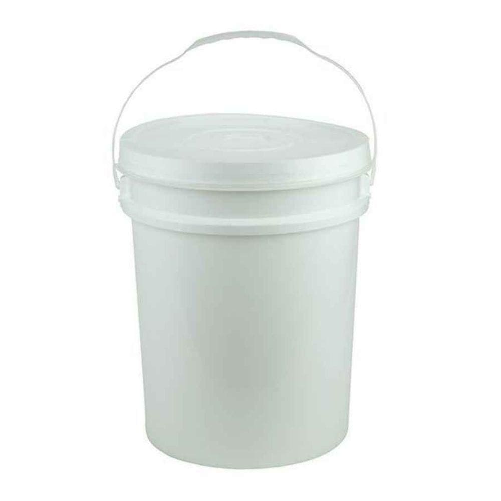 Balde Industrial 12,5l Com Tampa Branco R.0734 Jaguar