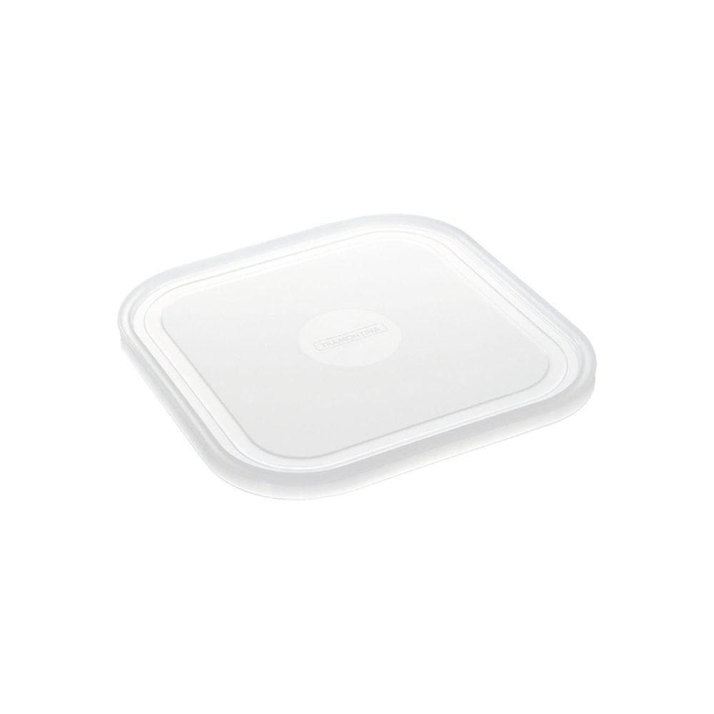 Tampa De Plástico Tramontina Freezinox Quadrada 19x19 Cm Tramontina