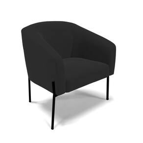 Cadeira Sala De Jantar Pé De Ferro Preto Stella Veludo D03 - D`rossi Cor Preto