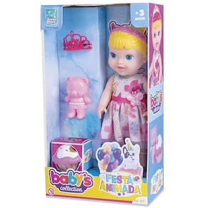 Boneca Baby`S Collection Festa Animada Super Toys