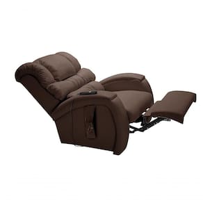 Poltrona Reclinável Cadeira Imperial Para Idoso Motorizada Corano Gravidade Zero Massageadora Império Marrom