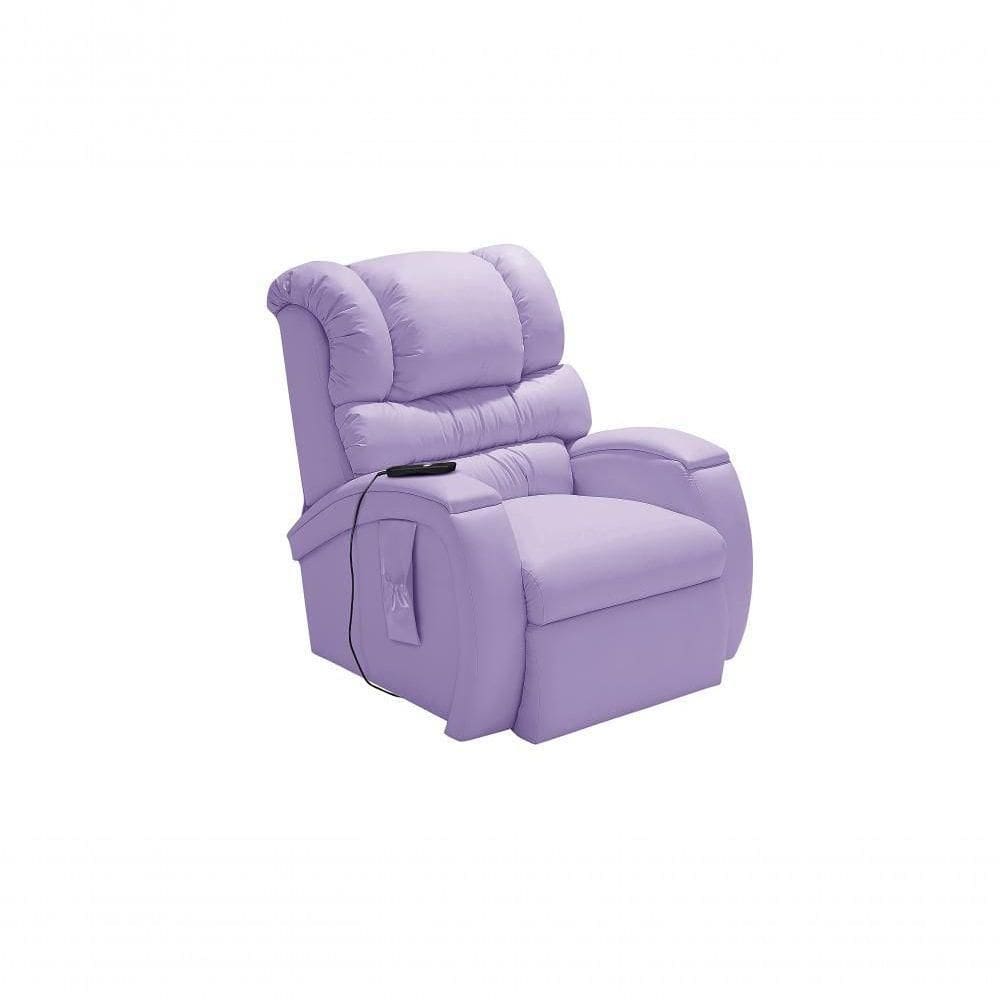 Poltrona Cadeira Reclinável Imperial Motorizada Corano Com Lift Império Lilás