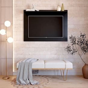 Painel Columbia 01 Prateleira P e Tv Ate 50 Pol. preto