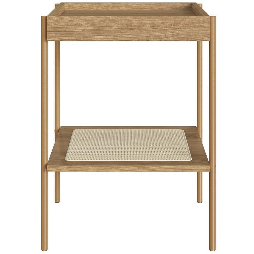 Mesa Lateral Para Sala De Estar Industrial Indy A03 Hanover Dourado
