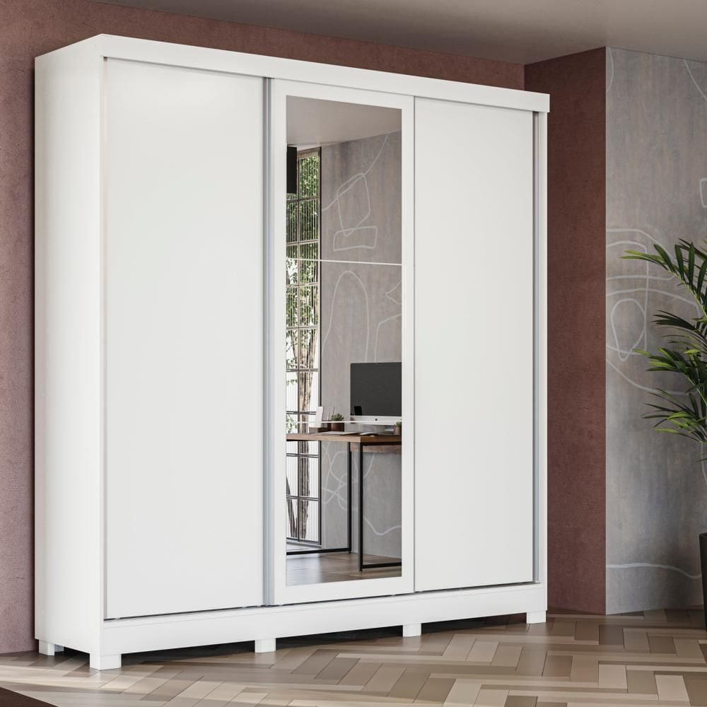 Guarda-roupa Casal 3 Por. Reversiveis De Correr 3 Esp. 4 Gav