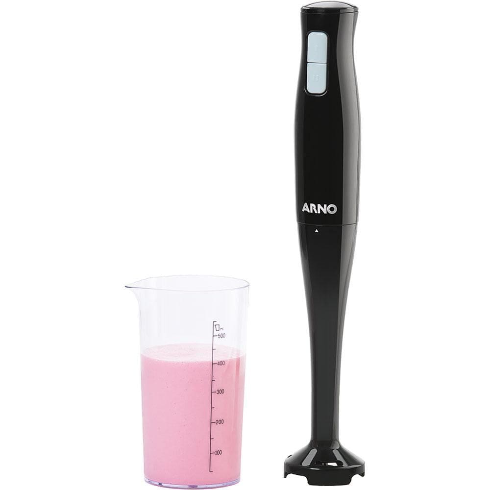 Mixer Arno Turbomix Duo MX21 2 Velocidades 200W com Copo 500ml Preto 220V