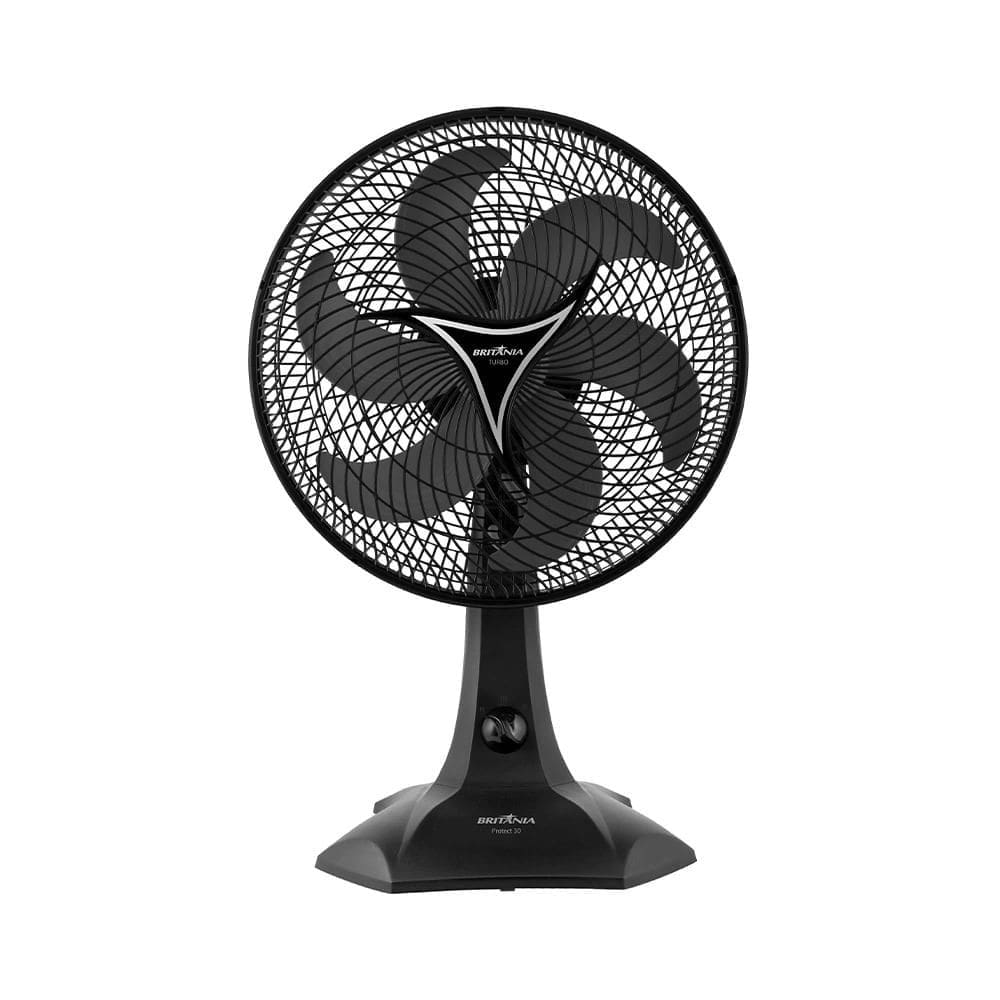 Ventilador de Mesa Britânia Protect 30cm Preto 127V