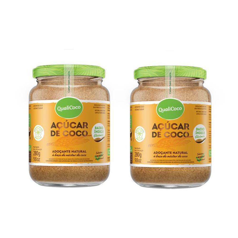 Kit 2X: Açúcar De Coco Qualicoco 280G