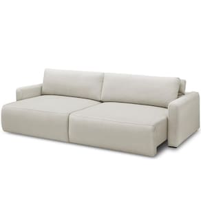 Sofá Retrátil Reclinável Para Sala De Estar Living 270cm Sevilha F04 Veludo Bege