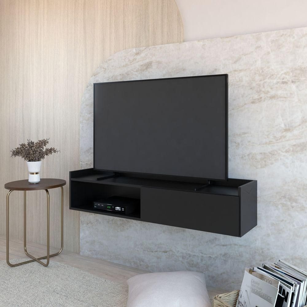 Rack Suspenso Com 01 Porta Atena preto