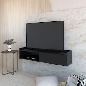 Rack Suspenso Com 01 Porta Atena preto