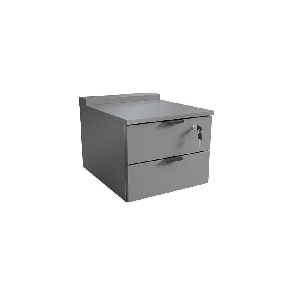 Gaveteiro De Mesa Kappesberg 2 Gavetas Com Chave Office