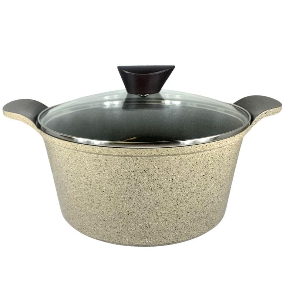 Caçarola 28cm/6,3l Com Revestimento Cerâmico Marble Neoflam Cinza