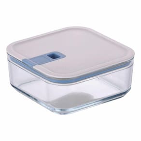 Pote De Vidro Hermético Quadrado - Tampa Com Alavanca - 1100ml - Perfect Seal - Neoflam