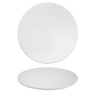 Tampo Em Mdf 18mm Redondo 130 Cm - Laqueada Cor Branco