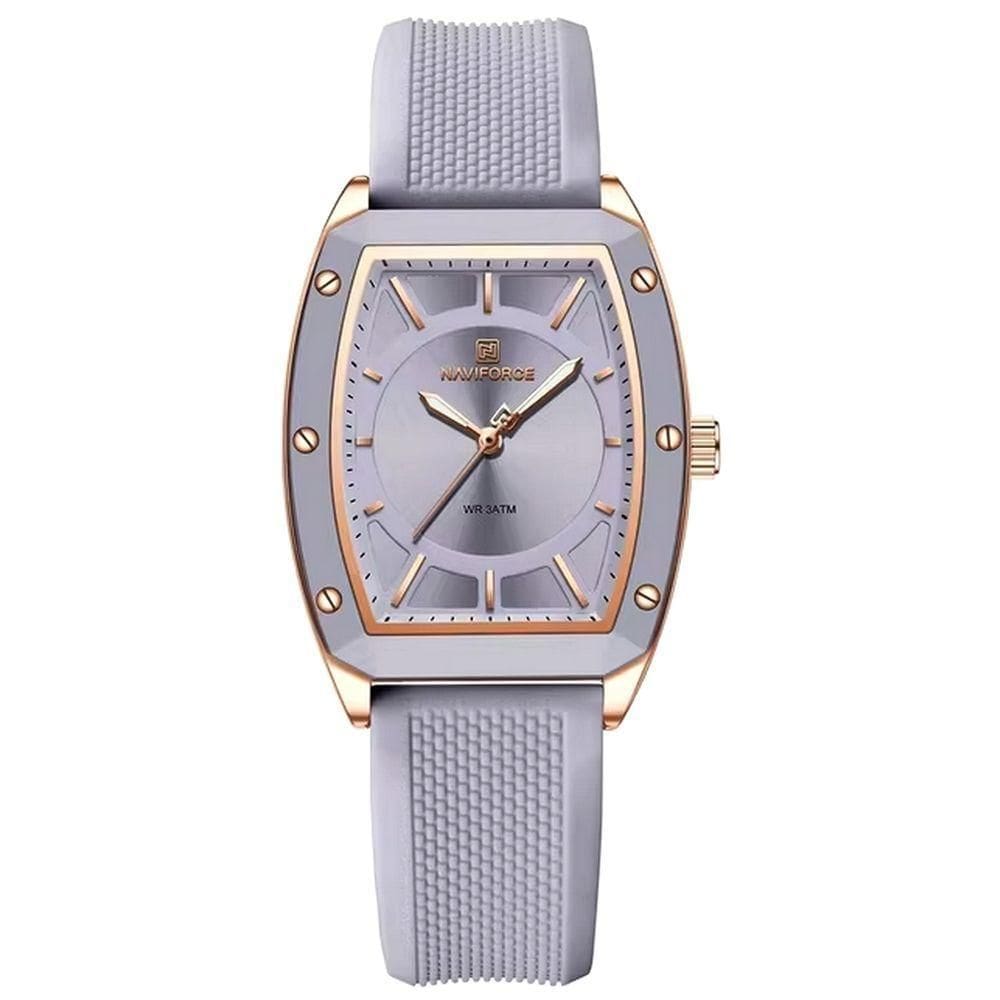 Relógio De Quartzo Para Mulheres Design Tonneau Esportivo Simples Roxo