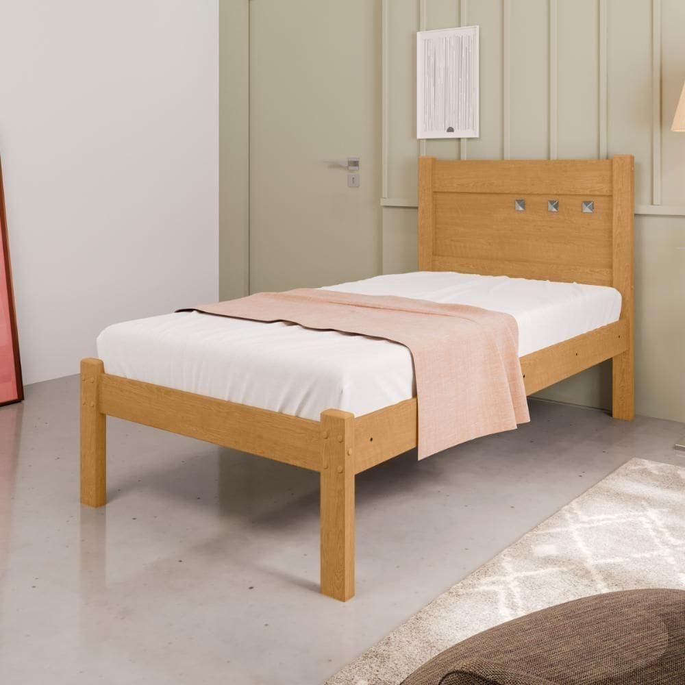 Cama De Solteiro  Guaraci Naturalle Off White
