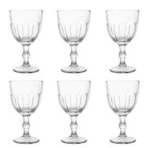 Conjunto De Taças De Vidro Para água 6 Peças 300 Ml Faces Transparente Lyor