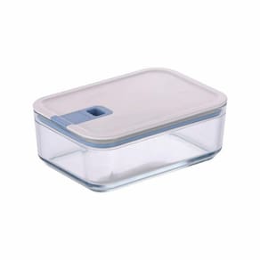 Pote De Vidro Hermético Retangular - Tampa Com Alavanca - 1100ml - Perfect Seal - Neoflam
