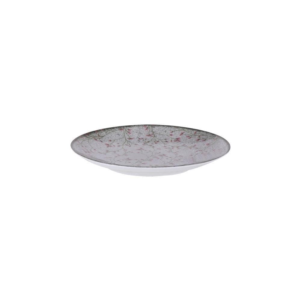 Prato Sobremesa Tramontina Floralis Em Porcelana Decorada 19 Cm