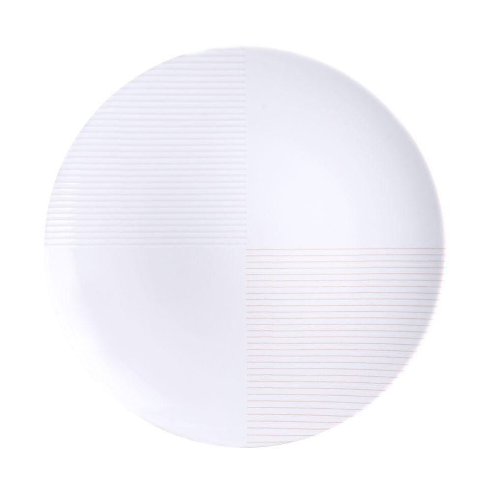 Prato Sobremesa Tramontina Grid Em Porcelana Decorada 21 Cm