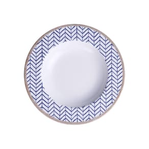 Prato Fundo Tramontina Abstratta Em Porcelana Decorada 23 Cm