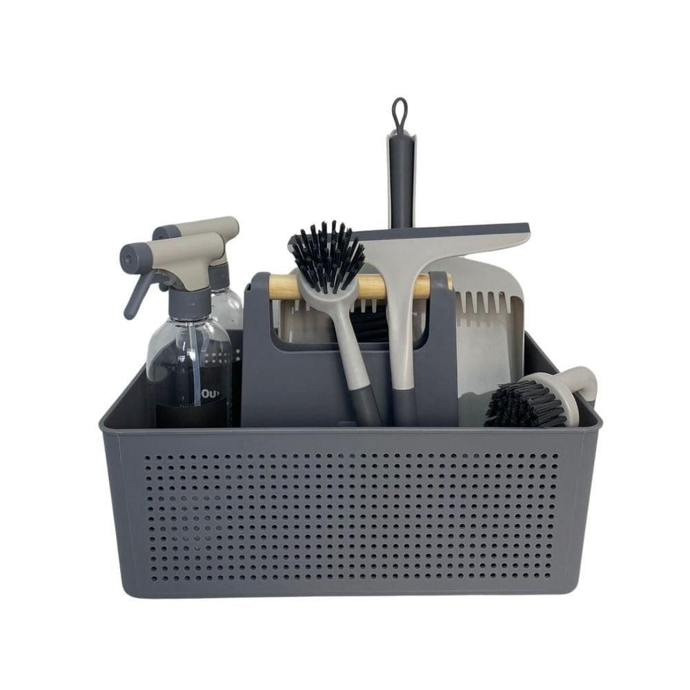 Kit Limpeza Para Lavanderia Multiuso Chumbo 7 Peças