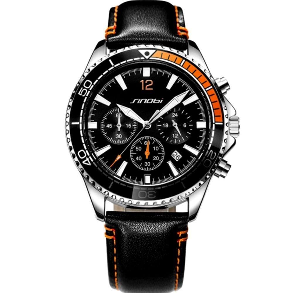 Relógio Masculino De Pulso Design Esportivo De Quartzo Impermeavel 3atm Preto