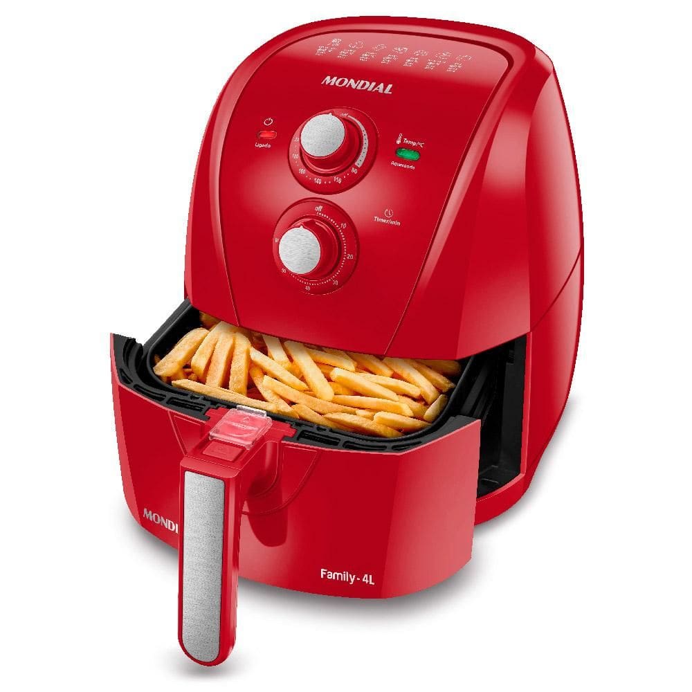 Fritadeira Air Fryer 4L Mondial AFN40FR Vermelha 127V