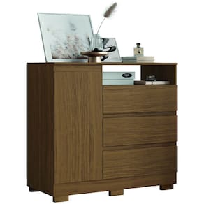 Cômoda Com Sapateira Organizadora 3 Gavetas 1 Porta Lion Aramóveis