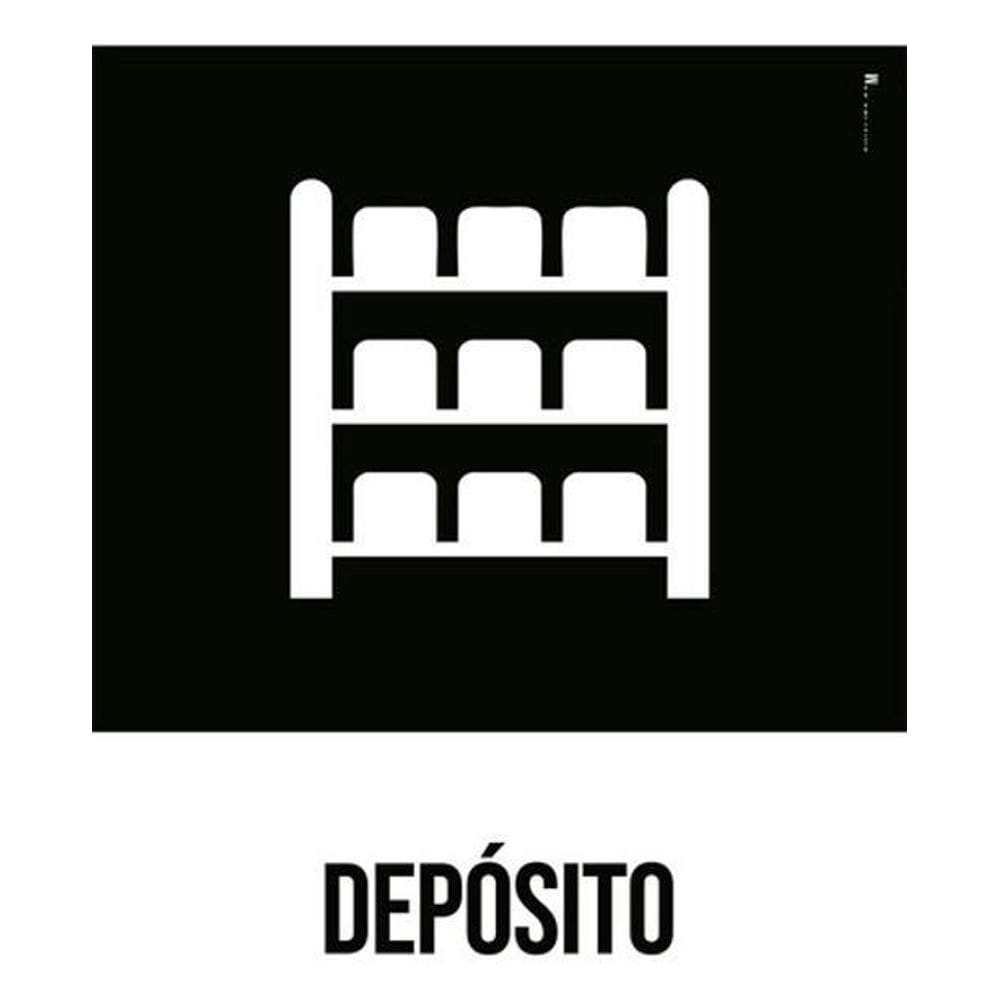 Kit 3 Placas Desenho - Depósito