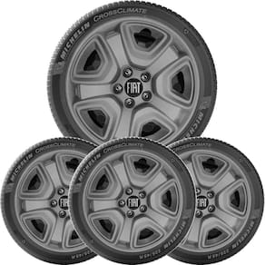 4 Calota Fiat Toro 2021 Aro 16 Grafite Com Emblema 300Cp