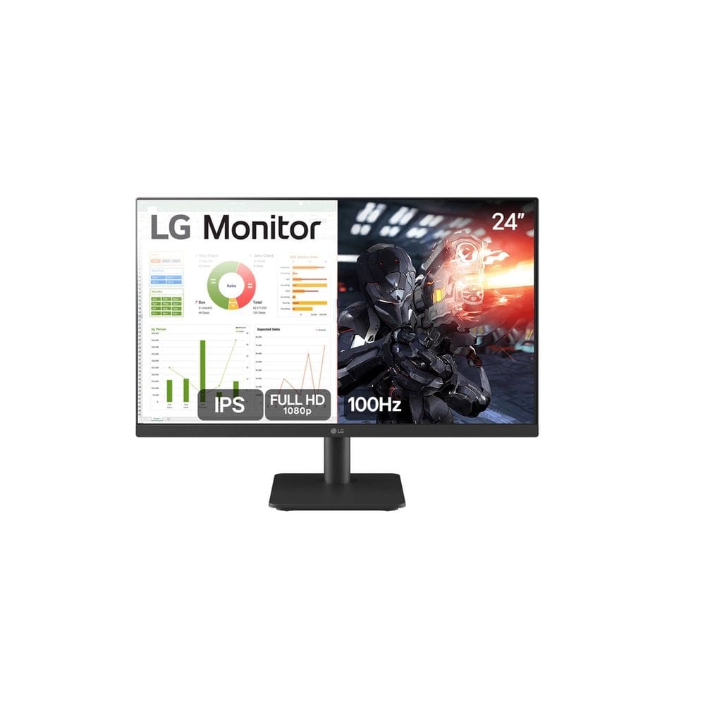 Monitor LG 24” IPS, Full HD, 100Hz, HDMI, Ajuste de Inclinação - 24MS500-B