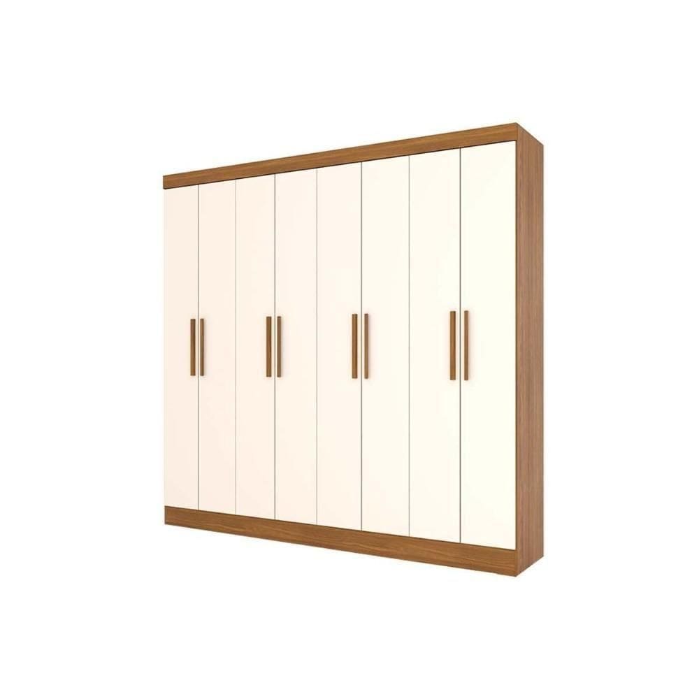 Guarda Roupa Casal 8 Portas E 4 Gavetas B51 Nature-off White