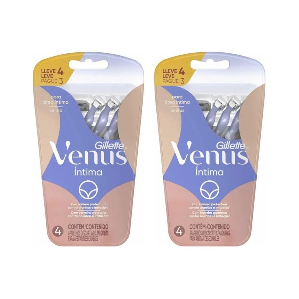 Aparelho Depilatorio Venus Com 4 Intima - Kit Com 2Un