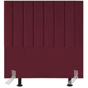 Cabeceira Estofada De Cama Solteiro Box 100 Cm Catarina Suede E Frame Cor:bordô