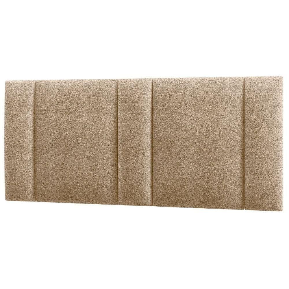 Cabeceira Estofada Iluminação Led Cama Casal Queen Size 160 Cm Cor:buclé Bege