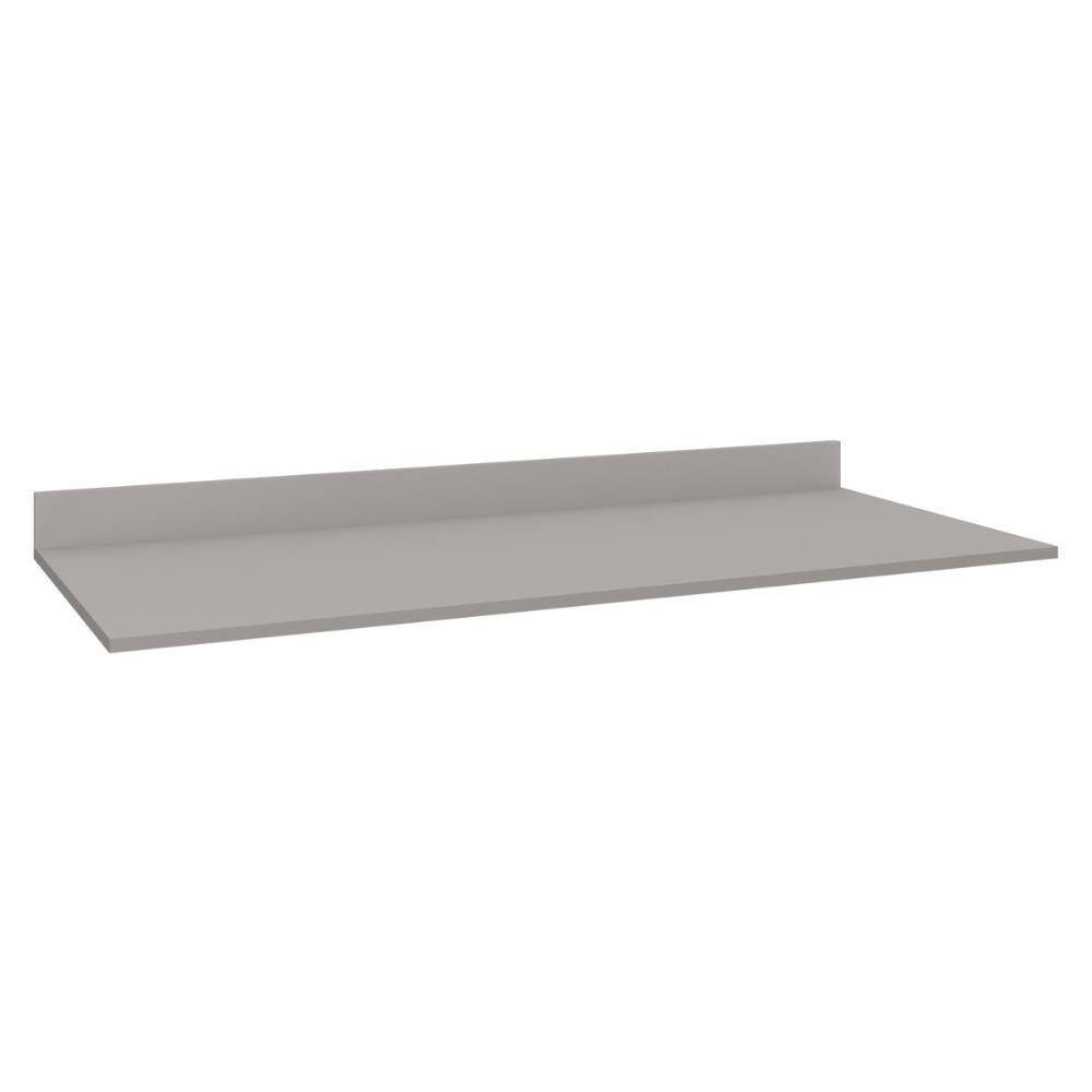 Tampo Mdp 15mm Para Balcão De Cozinha 120cm Multimóveis Cr20290 Cinza