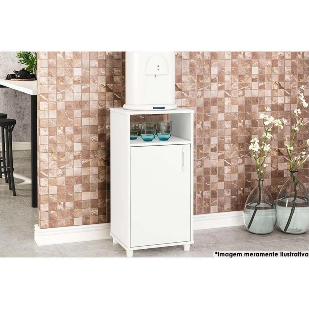 Balcão Lavanderia P/ água C/ 1 Porta 42cm Branco - Politorno